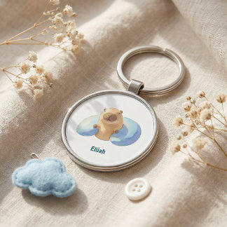 Capybara Keychain – Cute & Calm Design for Kids Schlüsselanhänger