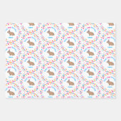 Capybara Kindergeburtstag Farbenfroh Personalisier Geschenkpapier Set (Vorderseite 2)