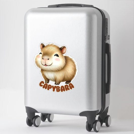 CAPYBARA - KINDERZIMMER STICKER (Koffer)