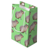 Capybara Kleine Geschenktüte (Rückseite Schrägansicht)