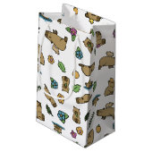 Capybara Kleine Geschenktüte (Rückseite Schrägansicht)