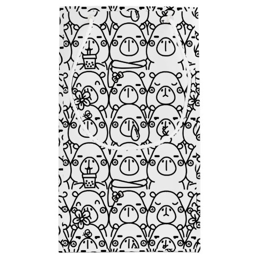Capybara Kleine Geschenktüte (Rückseite)