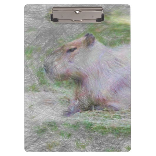 Capybara Klemmbrett (Vorderseite)