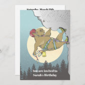 Capybara Klettern Einladung (Vorne/Hinten)