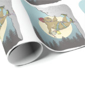 Capybara Klettern Geschenkpapier (Rolleneckpunkt)