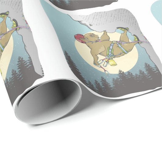 Capybara Klettern Geschenkpapier (Rolleneckpunkt)