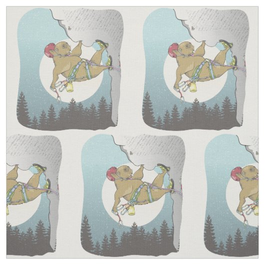 Capybara Klettern Stoff (Muster)