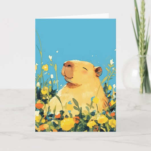 Capybara-Komfort Karte (Vorderseite)