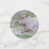 Capybara Konfetti (Klein Vorderseite)