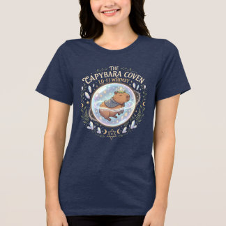 Capybara Kristallkugel-Shirt Celestial Witchy T-Sh Tri-Blend Shirt