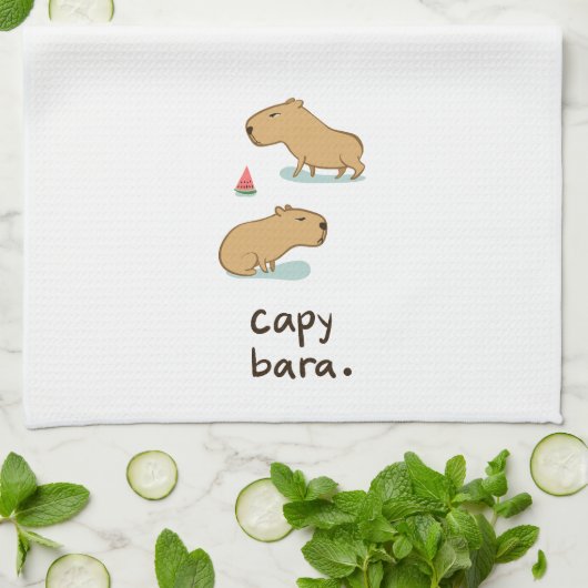 Capybara Küchentuch (Gefaltet)