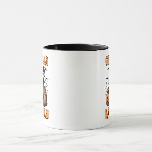 Capybara Lantern Halloween Tasse (Zentrum)