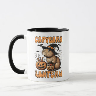 Capybara Lantern Halloween Tasse