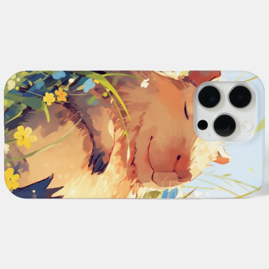 Capybara Lazy Days Case-Mate iPhone Hülle (Rückseite (Horizontal))