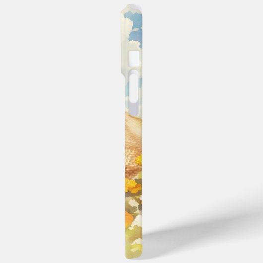 Capybara Lazy Days in den Wildblumen Case-Mate iPhone Hülle (Rückseite / Links)