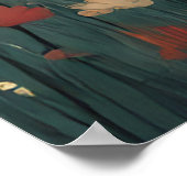 Capybara Liebe - Ein romantischer Moment auf der W Poster (Ecke)