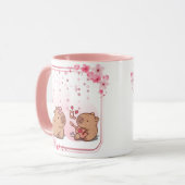 Capybara Liebe Kaffee Tasse (Vorderseite Links)