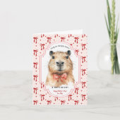 Capybara-Liebe: kein Valentinstag Karte (Vorderseite)