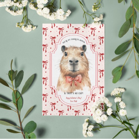 Capybara-Liebe: kein Valentinstag Karte