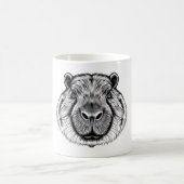 Capybara Liebe Schwarz & Weiß T - Shirt Kaffeetasse (Mittel)