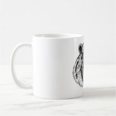 Capybara Liebe Schwarz & Weiß T - Shirt Kaffeetasse (Links)