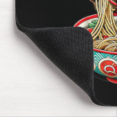 Capybara Lieben Noodle Capybara essen japanischen Mousepad (Ecke)