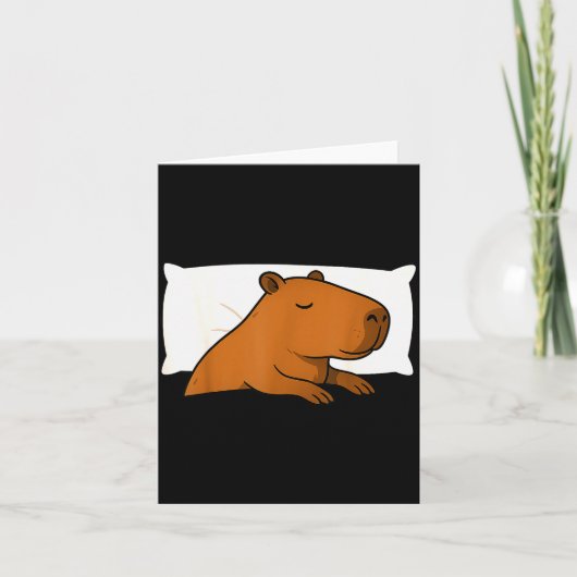 Capybara Lieblingsschlafshirt Sleeng Schlafanzug J Karte (Vorderseite)
