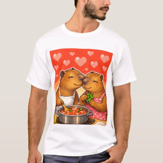 Capybara liebt Kochen T-Shirt
