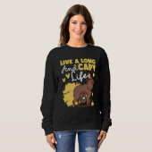 Capybara Live A Long And Capy Life Sweatshirt (Vorne ganz)
