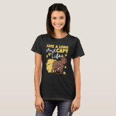 Capybara Live A Long And Capy Life T-Shirt (Vorne ganz)