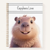 Capybara Love Notizblock (Vorderseite)