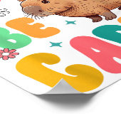 Capybara Lover Motivation Sitive Don't That Worry  Poster (Ecke)