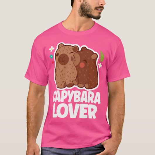 Capybara Lover Niedlich Capybara Eigentümer T-Shirt (Vorderseite)