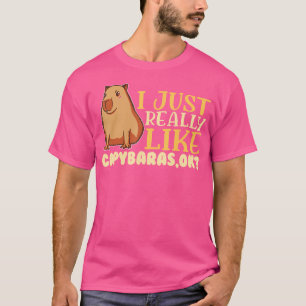 Capybara Lover Niedlich Capybaras Rodent Animal Ca T-Shirt