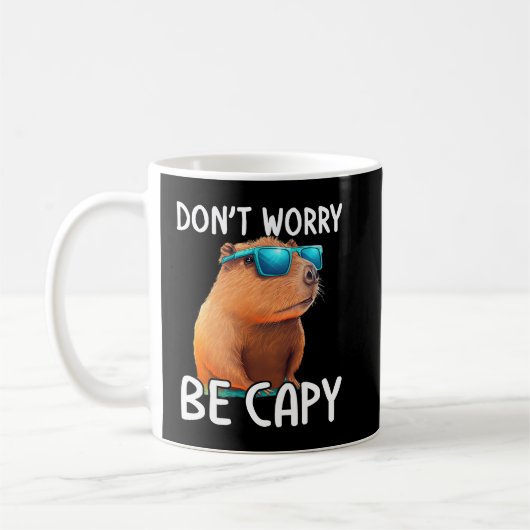 Capybara Lover Ok I Pull Up Capybara Shirt Funny C Kaffeetasse (Links)
