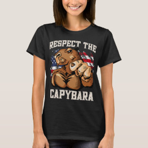 Capybara Lover respektiert Capybara Rodent USA Mus T-Shirt