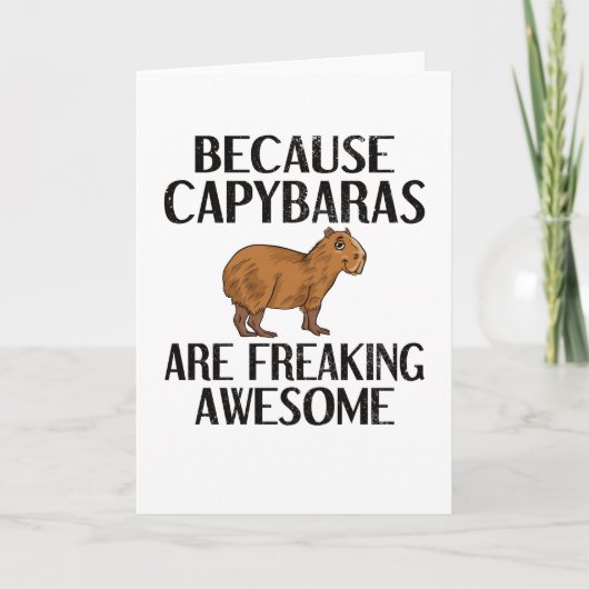 Capybara Lover Rodent Carpincho Animal Capybara Karte (Vorderseite)