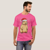 Capybara Lover Weihnachtsmannmütze Xmas Capybara C T-Shirt (Vorne ganz)