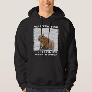 Capybara Lover Wollte für 93 Felonies über die ges Hoodie