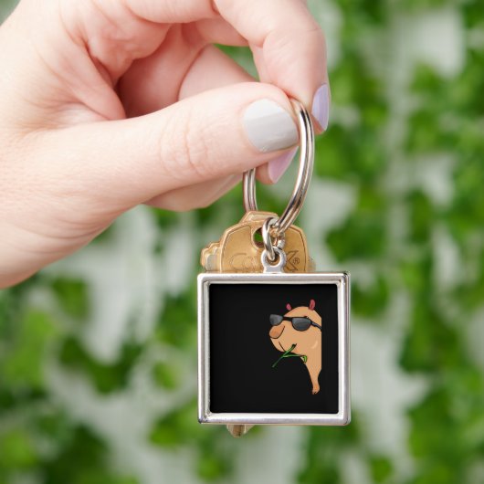 Capybara Lover Women Capybara Gift Men Capybara Schlüsselanhänger (Hand)