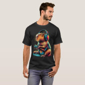 Capybara Lustige Videospiele T-Shirt (Vorne ganz)
