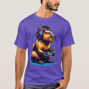 Capybara Lustiges Capybara Nagetier Videospiele Li T-Shirt
