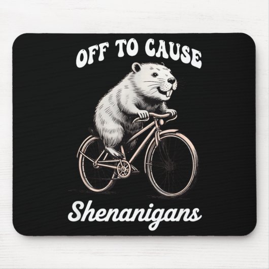 Capybara macht Streiche am St. Patrick's Day Mousepad (Vorne)