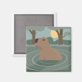 Capybara-Magnet Magnet (Vorderseite/Rückseite)