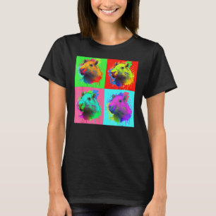 Capybara Malerisches Portrait Niedlich Capybara T-Shirt