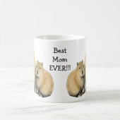 Capybara-Mama Kaffeetasse (Mittel)