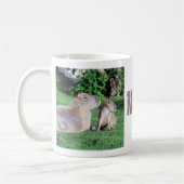 Capybara-Mama und Sohn-Tasse Kaffeetasse (Links)