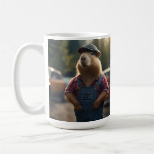 "Capybara Mechanic: Fett, Gänge und gute Roben" Kaffeetasse