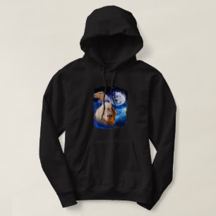 Capybara-Meme Mond Lustige Capybaras Vintage Kawai Hoodie