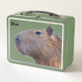 Capybara Metall Brotdose (Vorderseite)